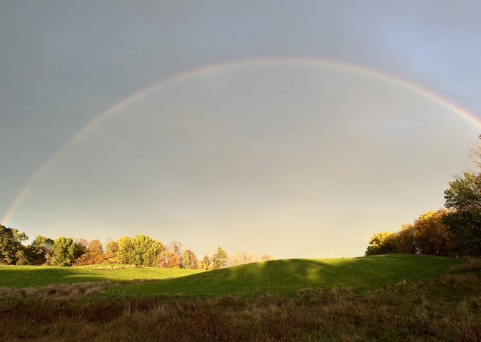 sunset rainbow